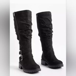 Black Knee-High Boots